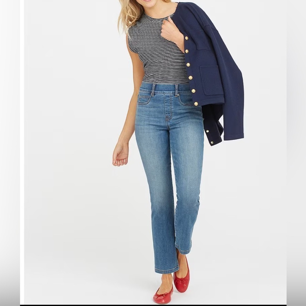 SPANX EveryWear Straight Leg Jeans